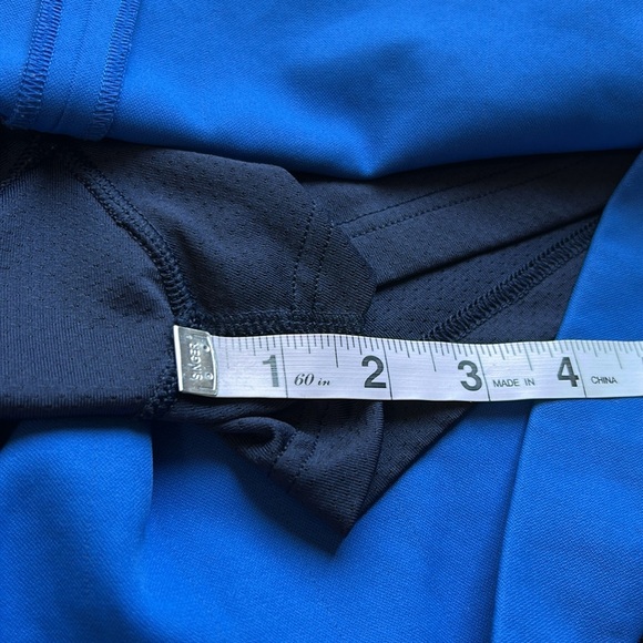 Tory Burch Sport Tech Twill Golf Skirt Surf Blue Tory Navy Pickleball Sz M - Picture 14 of 14